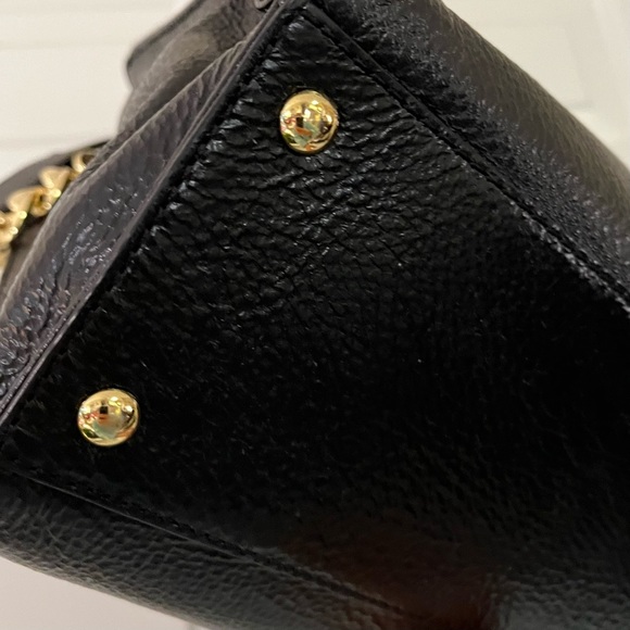 Michael Kors Hamilton Large Pebble Grain Black Leather EW Tote Retail $3… - Picture 5 of 13